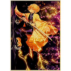 Kimetsu no Yaiba Poster Zenitsu  -  Thunderclap &amp; Flash Official Merchandise