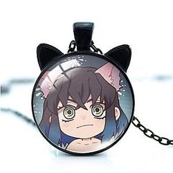 Kimetsu no Yaiba Necklace  -  Neko Inosuke Official Merchandise