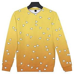 Kimetsu no Yaiba Sweatshirt  Zenitsu Agatsuma Pattern Official Merchandise