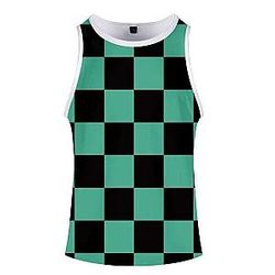 Kimetsu no Yaiba Tank Top  Tanjiro Pattern Official Merchandise