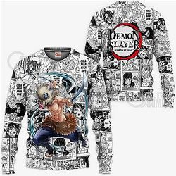 Demon Slayer Shop - Inosuke Hashibira Anime Mix Manga Sweater Kimetsu no Yaiba Merch