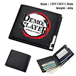Demon Slayer Shop - Demon Slayer Black Wallet Bifold Leather