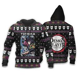 Demon Slayer Hoodie Shop - Giyu Tomioka Ugly Christmas Hoodie