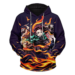 Demon Slayer Hoodie Shop - Kimetsu no Yaiba Unisex Pullover Hoodie