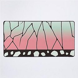 Demon Slayer Kocho Shinobu Japanese Pattern Wagara of Butterfly Design Desk Mat