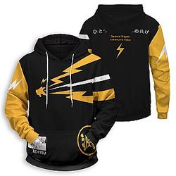 Demon Slayer Hoodie Shop - Thunder Zenitsu Unisex Pullover Hoodie