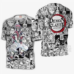 Demon Slayer Shop -  Anime Mix Manga Hoodie Shirt Akaza Jacket Kimetsu no Yaiba Merch