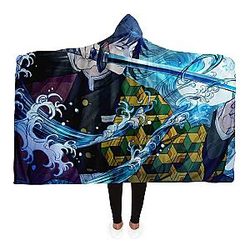Demon Slayer Shop - New Giyu Tomioka 3D Hooded Blanket