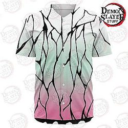 Demon Slayer Shop - Kochou Shinobu Classic Baseball Jersey Kimetsu no Yaiba Merch