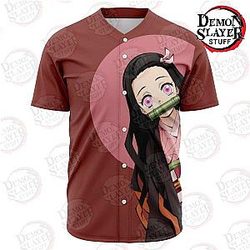 Demon Slayer Shop - Nezuko Kamado Baseball Jersey Kimetsu no Yaiba Merch