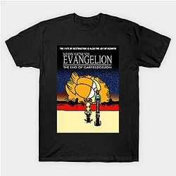Evangelion Shirt – Neon Genesis Evangelion Garfield Meme Shirt