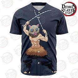 Demon Slayer Shop - Hashibira Inosuke Baseball Jersey Kimetsu no Yaiba Merch