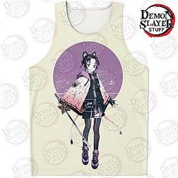 Demon Slayer Shop - Kochou Shinobu 3D Tank Top Kimetsu no Yaiba Merch