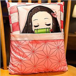 Demon Slayer Plush:  Cute Sleeping Nezuko Kamado Plush Pillow Cover