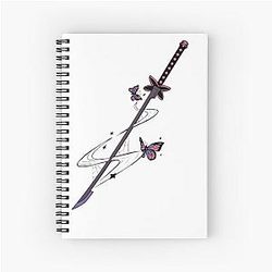 Shinobu Demon Slayer Sword Spiral Notebook
