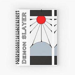 Demon Slayer Hanafuda Earring in Pair Fan Art Spiral Notebook