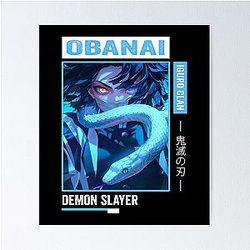 Obanai Iguro Demon Slayer Poster