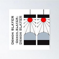 Demon Slayer Hanafuda Earring Poster