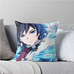 Giyu Tomioka Demon Slayer Anime Dynamic Throw Pillow