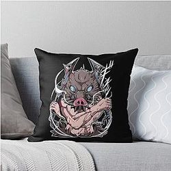 Demon Slayer Inosuke Throw Pillow