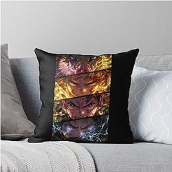 Demon Slayer Kimetsu no Yaiba Characters Epic Anime Group Artwork Throw Pillow