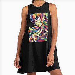 Muichiro Tokito Demon Slayer Pop Art A-Line Dress