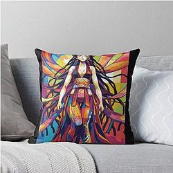 Demon Slayer Daki Art Throw Pillow