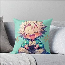 Sanemi Shinazugawa Demon Slayer Anime Gaming Controller Rugged Throw Pillow