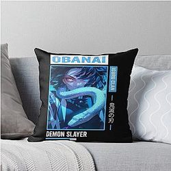 Obanai Iguro Demon Slayer Throw Pillow
