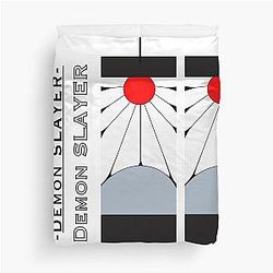 Demon Slayer Hanafuda Earring In Pair Fan Art Duvet Cover