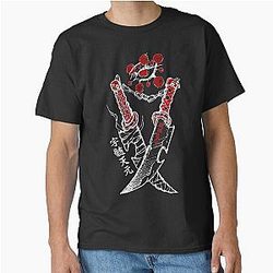 Tengen Uzui Demon Slayer Katana Blades White Contrast Design Classic T-Shirt