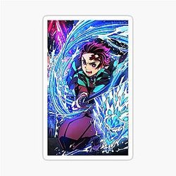Tanjiro Kamado Water Breathing Form Demon Slayer Anime Sticker
