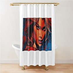 Denise Richards Seductive Shower Curtain