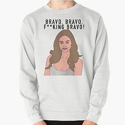 Denise Richards - Bravo F**king Bravo (Black text) Pullover Sweatshirt