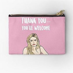 Thank You - Denise Richards - The Real Housewives of Beverly Hills Zipper Pouch