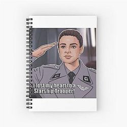 Gay Icons Denise Richards in Starship Troopers Spiral Notebook