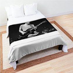 Derek Trucks BW Photograph Comforter