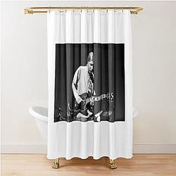 Derek Trucks BW Photograph Shower Curtain