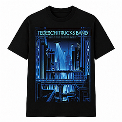 Blue Cityscape Concert LA 0306 Derek Trucks T-Shirts