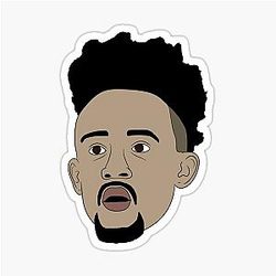 Derrick White San Antonio Basketball Sticker