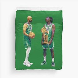 Derrick White and Jrue Holiday Duvet Cover
