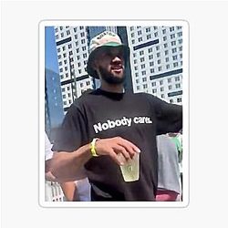 Drunk Derrick White Brady Parody Sticker