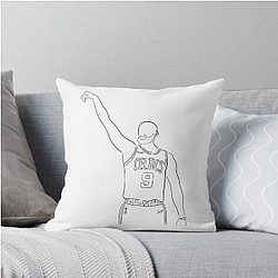 Derrick white Throw Pillow