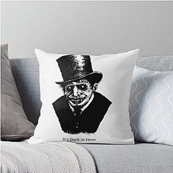 It's Dark in Here Derrick White Throw Pillow