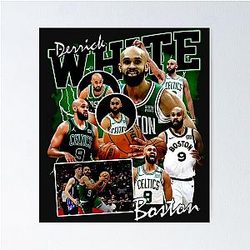 Derrick White Boston Celtics Basketball Fan Poster