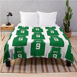 Derrick White Icon Jersey Throw Blanket