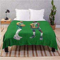 Derrick White and Jrue Holiday Throw Blanket
