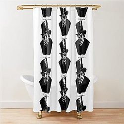 It's Dark in Here Derrick White Shower Curtain