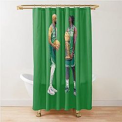 Derrick White Jrue Holiday Shower Curtain
