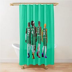 Jaylen Brown, Jrue Holiday, Jayson Tatum and Derrick White - Boston Celtics Basketball Curtain